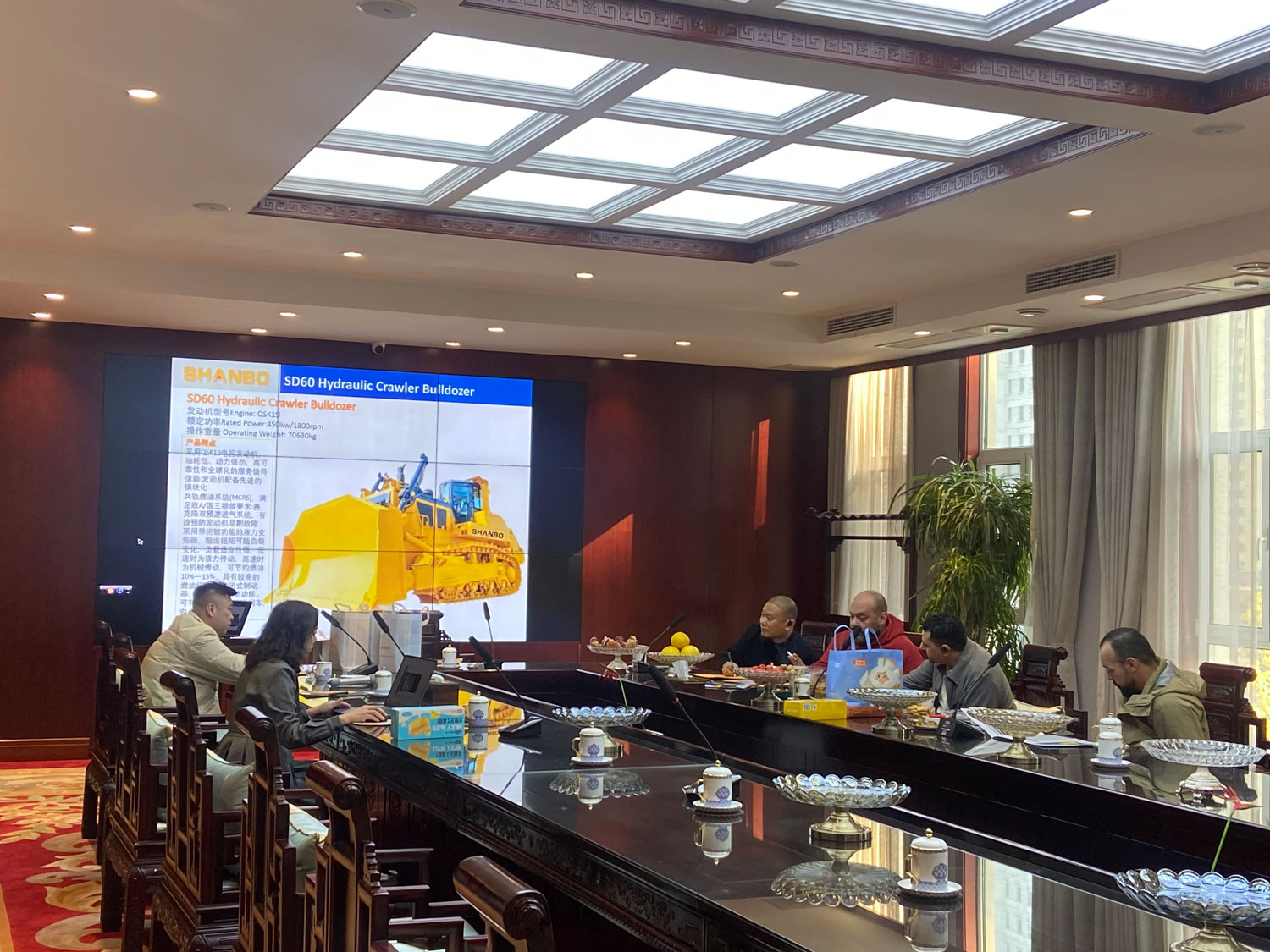 D60 bulldozer order signing with Russian clients