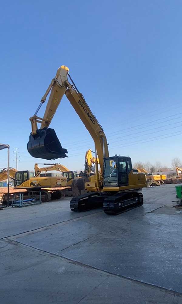 Sh210 excavator test drive 02