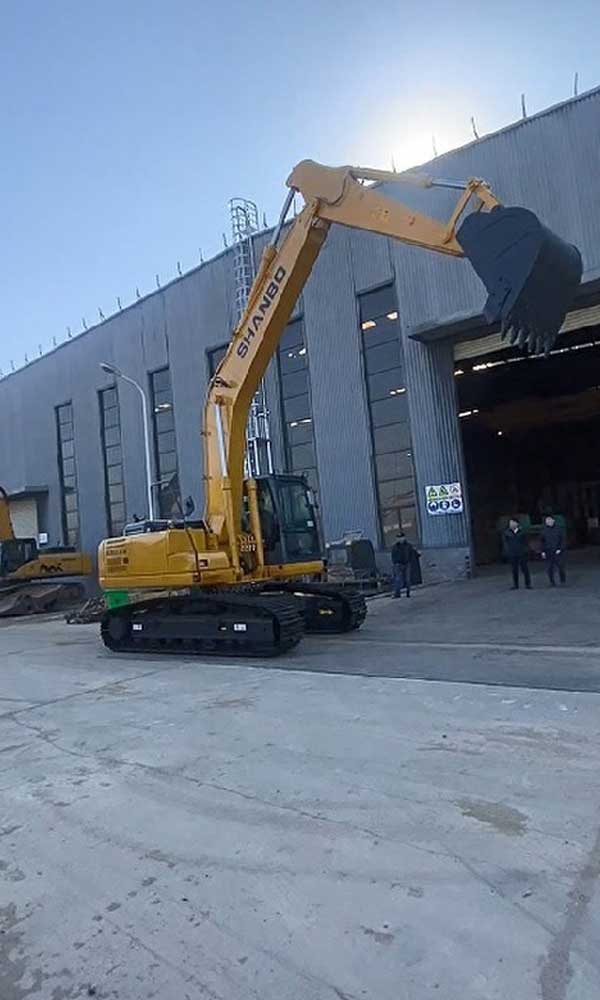 Sh210 excavator test drive 04